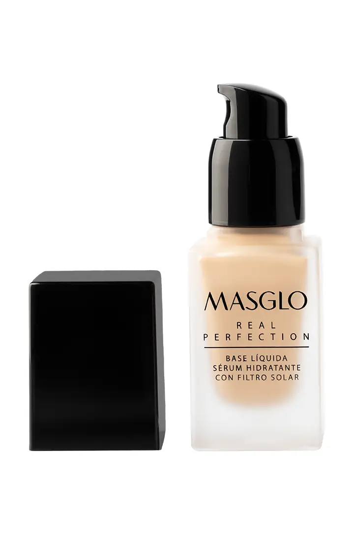 BASE LIQUIDA SERUM HIDRATANTE CON FILTRO SOLAR MASGLO