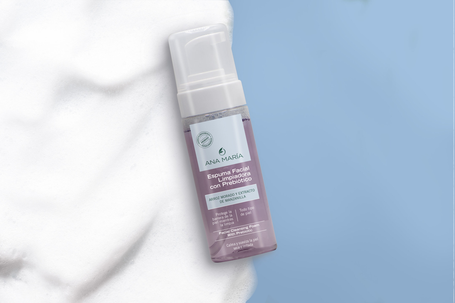 ESPUMA FACIAL LIMPIADORA CON PREBIOTICOS ANA MARIA