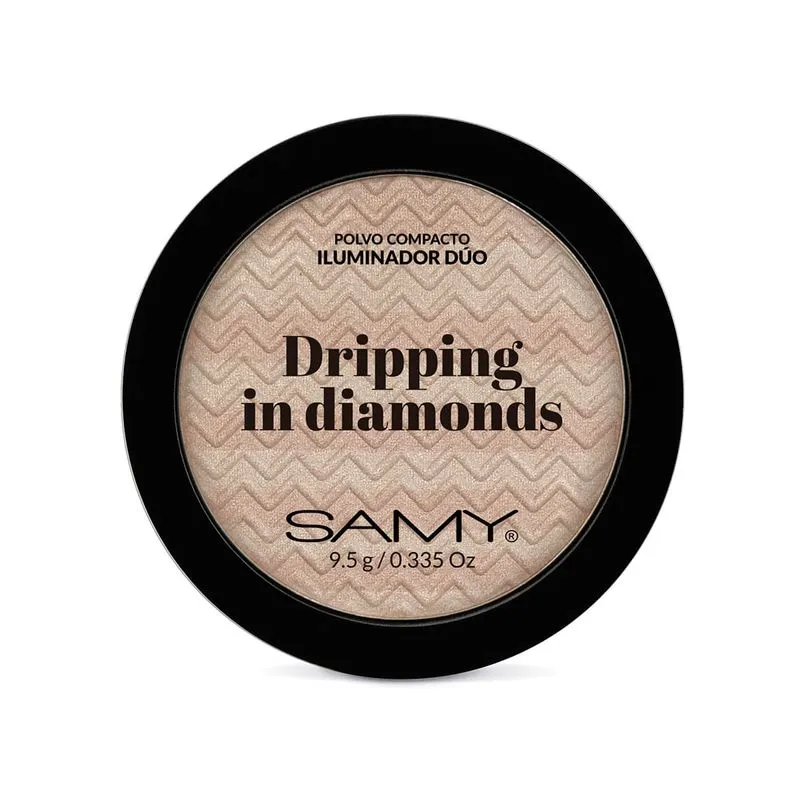 POLVO COMPACTO ILUMINADOR DRIPPING IN DIAMONDS SAMY