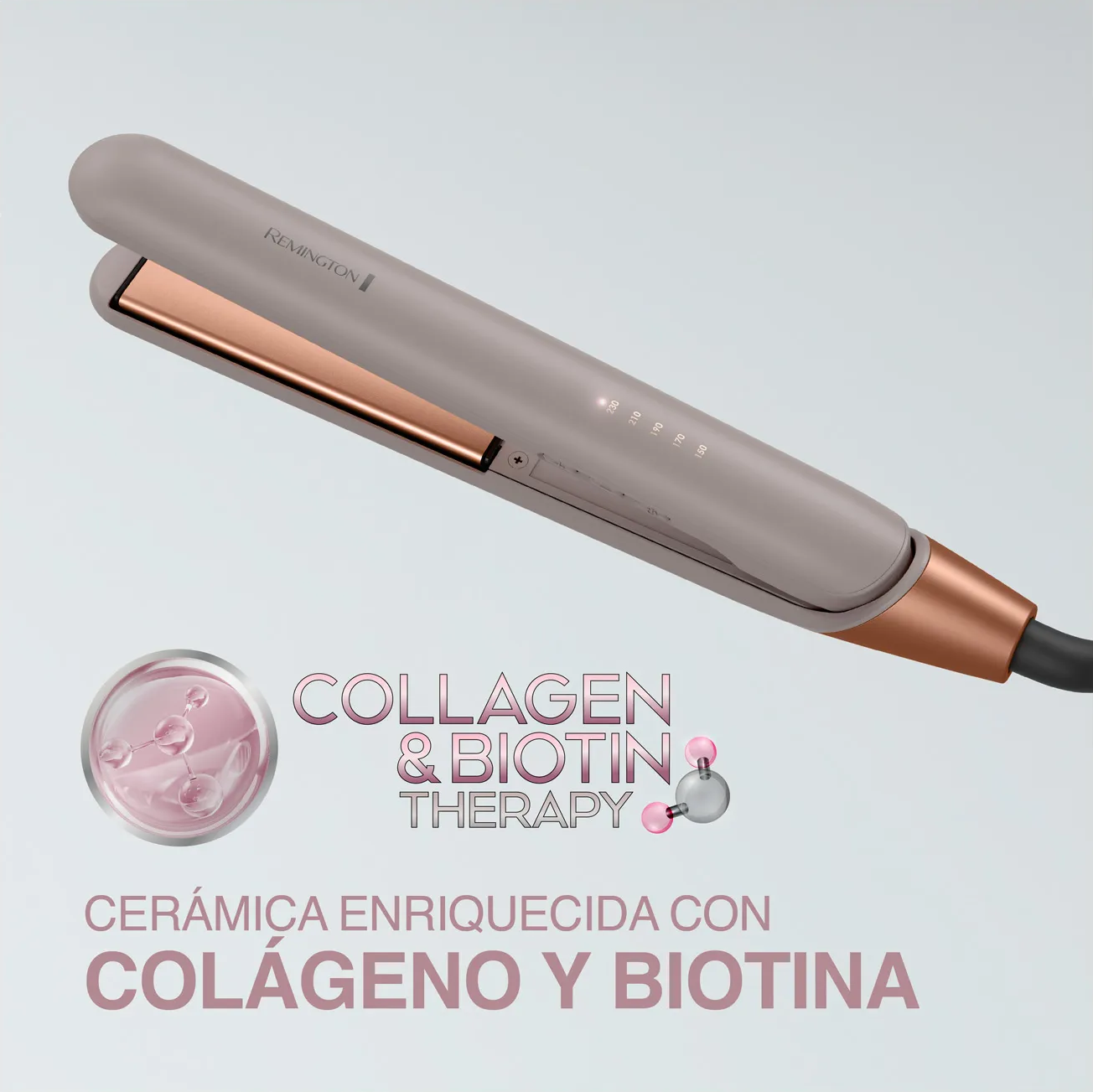 PLANCHA REMINGTON COLAGENO Y BIOTINA
