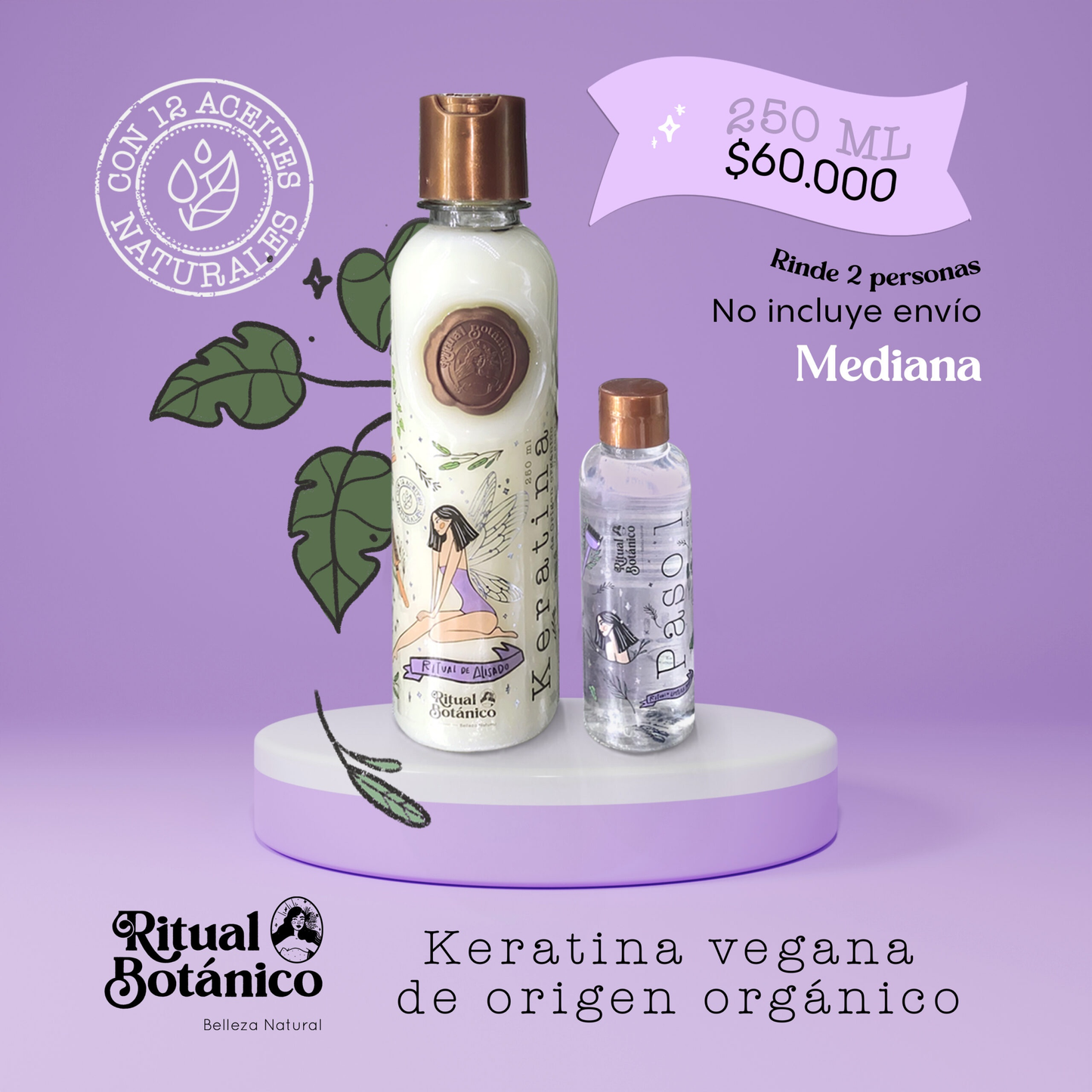 KERATINA ALISADORA RITUAL BOTANICO X250