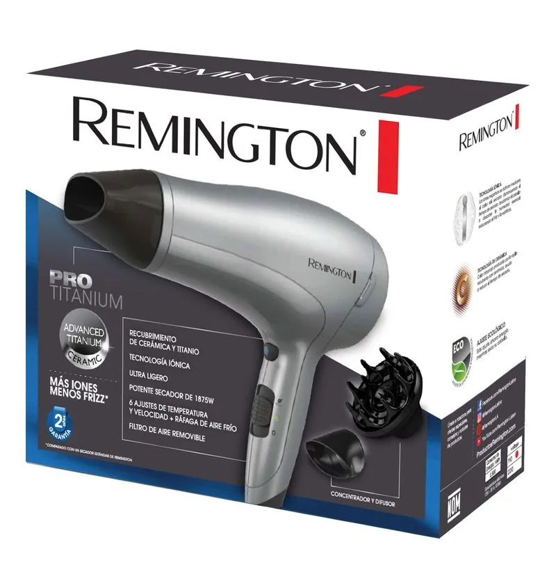 SECADOR REMIGNTON PRO TITANIUM D3019