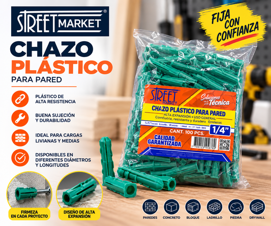 CHAZO DE PLASTICO