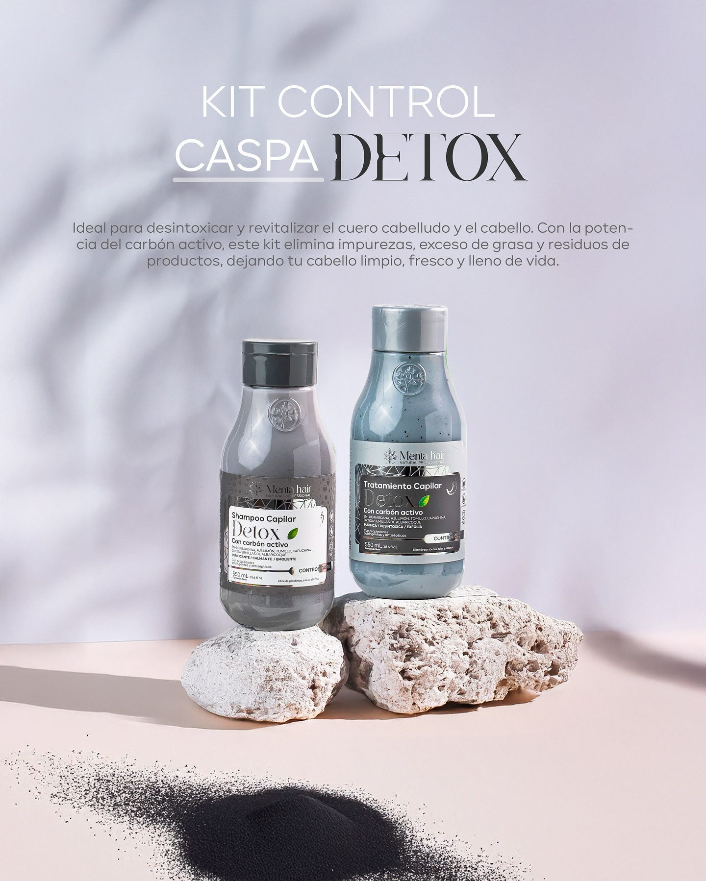 KIT CONTROL CASPA DETOX MENTA HAIR