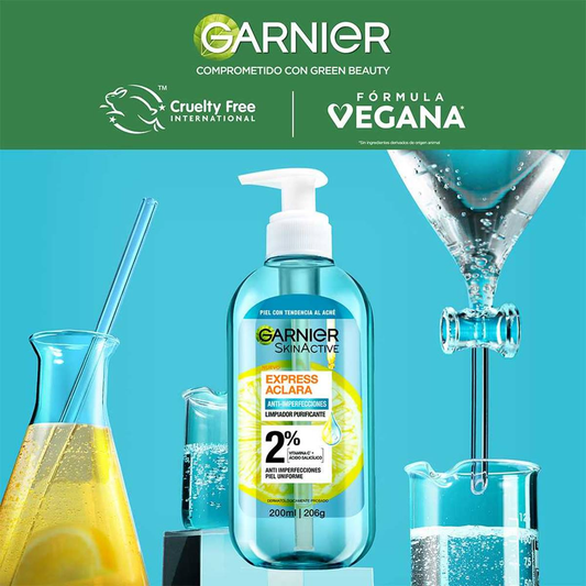 GEL LIMPIADOR FACIAL GARNIER X200