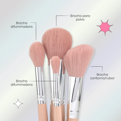 KIT DE BROCHAS ROSY LULA