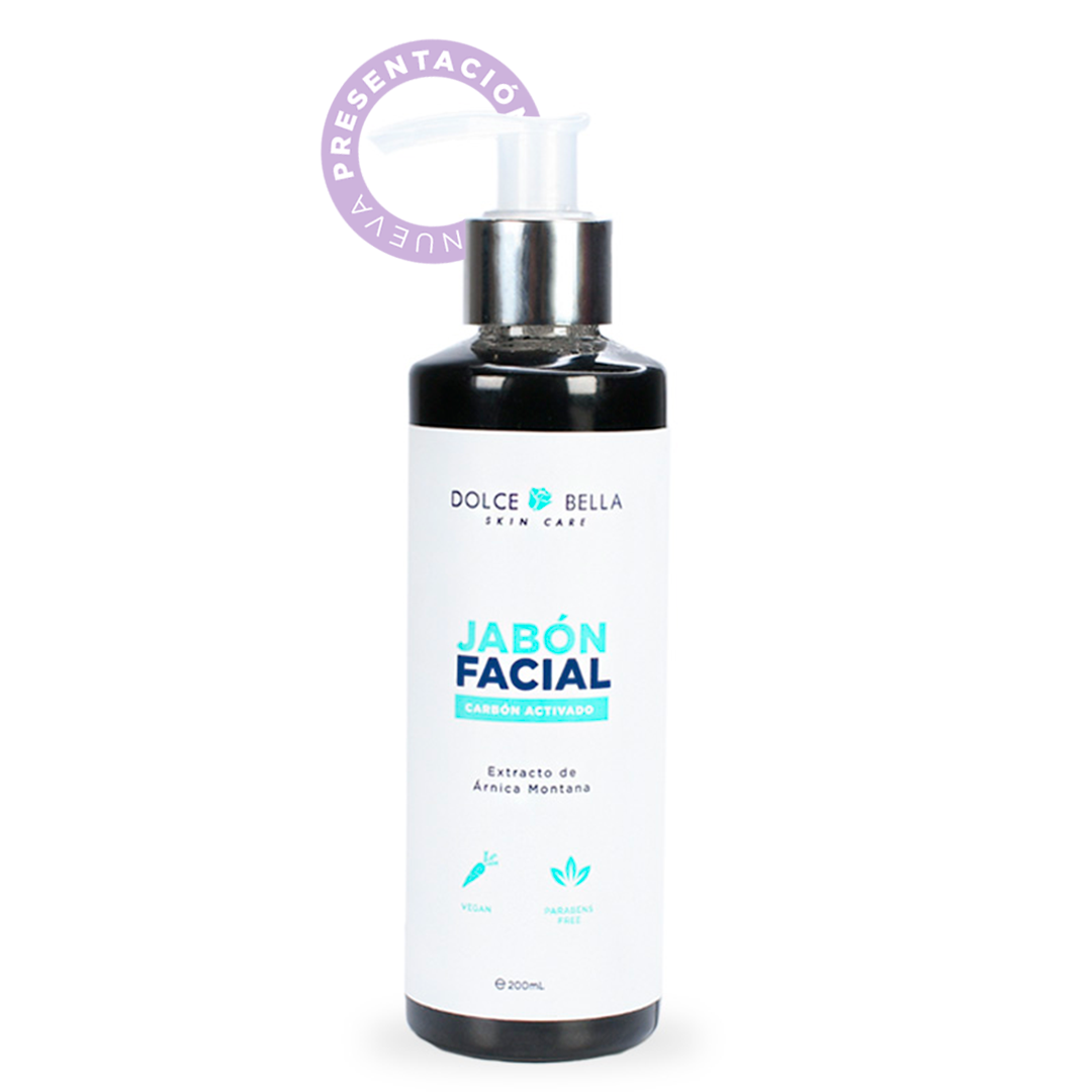 JABON FACIAL CARBON ACTIVADO DOLCE BELLA