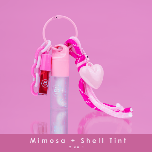 DUO MIMOSA GLOSS Y TINTA LLAVERO BLOOMSHELL