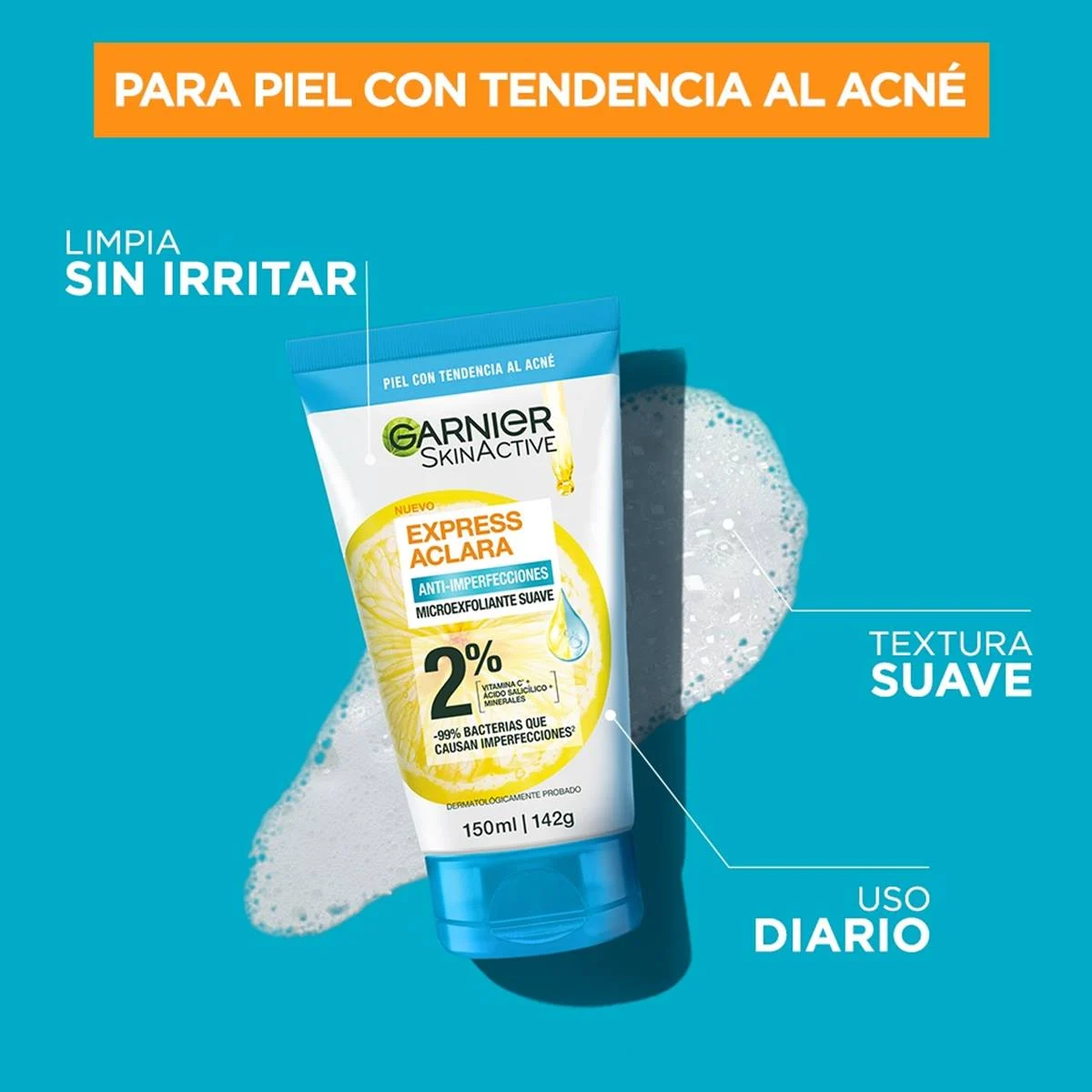 LIMPIADOR PROFUNDO ANTI-IMPERFECCIONES CON ÁCIDO SALICÍLICO X150