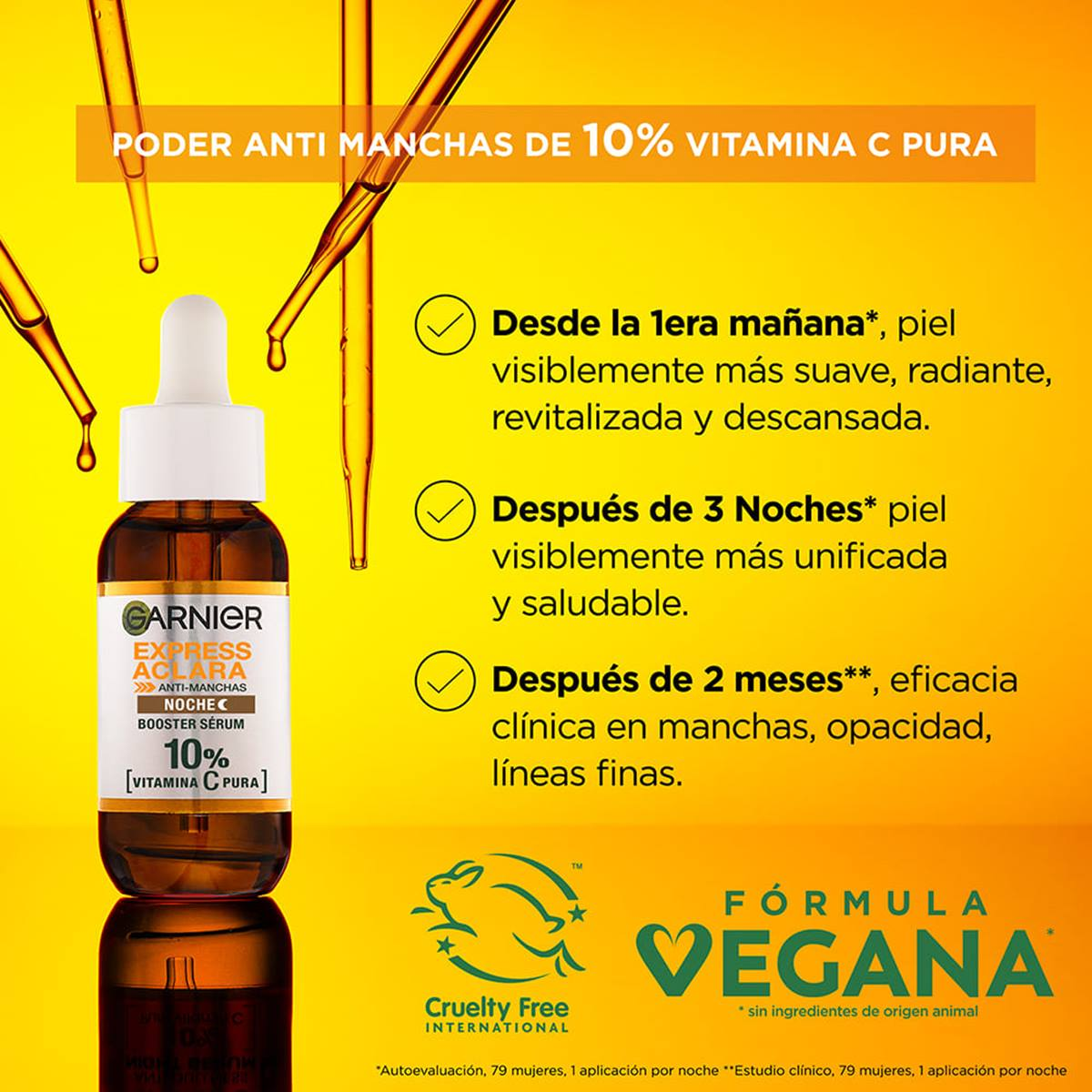 SERUM NOCHE ANTI-MANCHAS VITAMIINA C 10% GARNIER