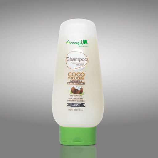 SHAMPOO DE COCO Y JOJOBA AROBELL X 500 ML